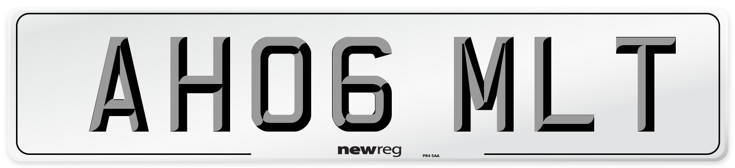 AH06 MLT Number Plate from New Reg